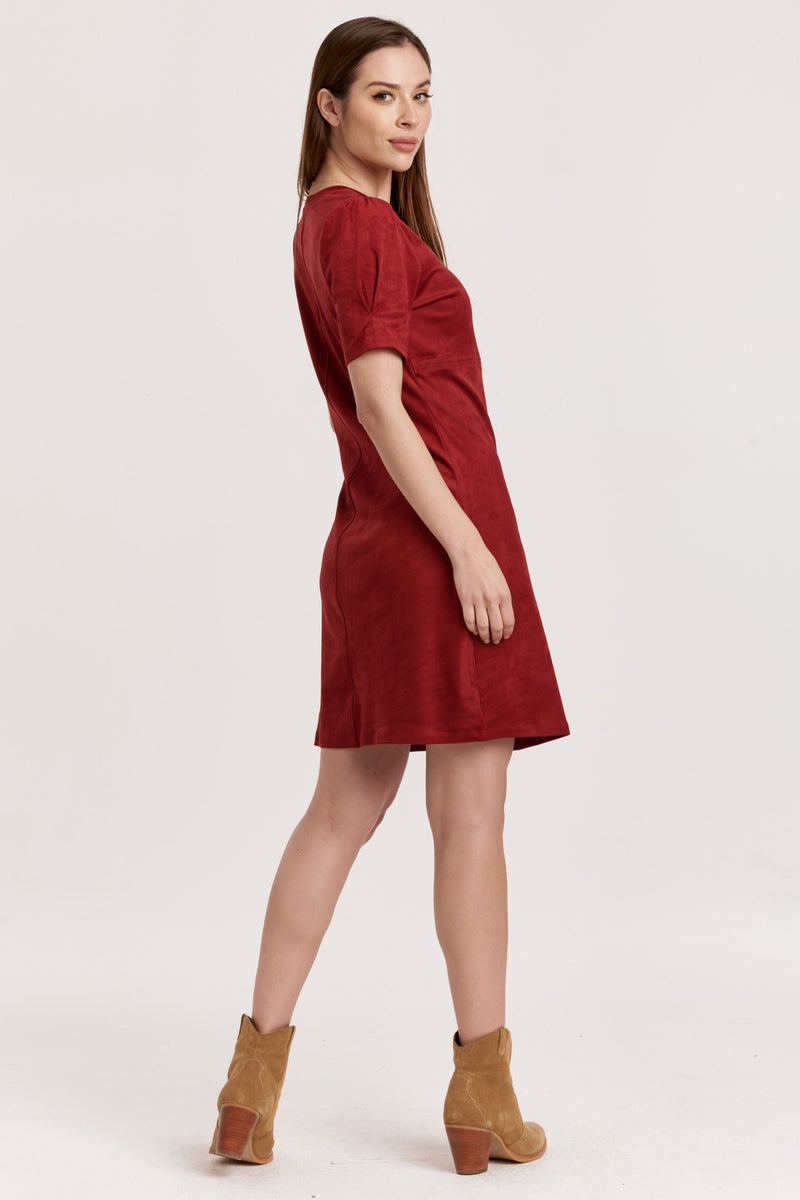 demi-suede-short-sleeve-dress-ruby-pink