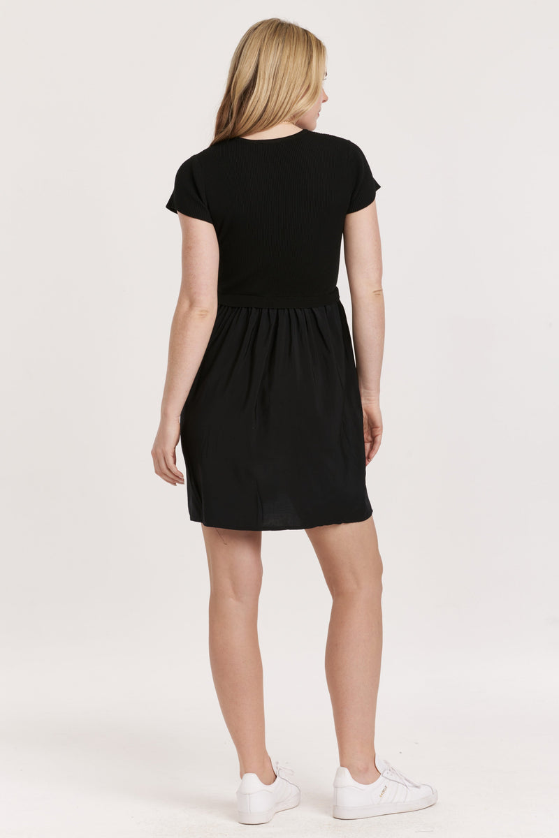 avalon-mock-neck-short-sleeve-dress-black