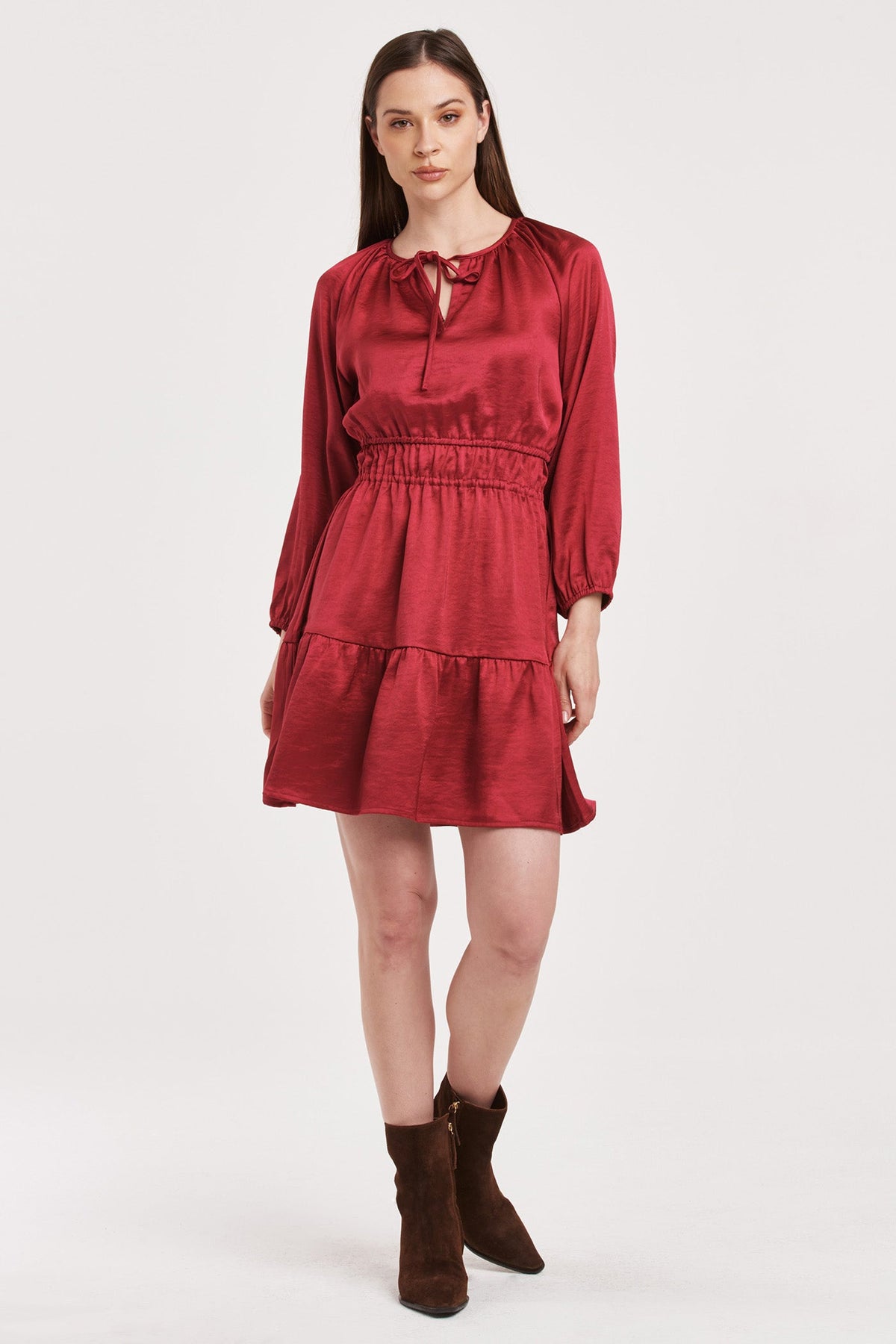 reign-elastic-waist-dress-with-ruffle-hem-granada-satin