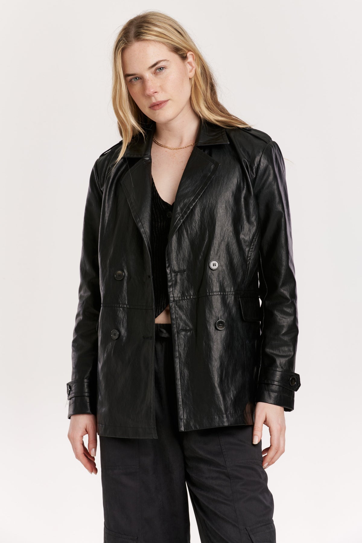 amira-crinkle-pleather-short-trench-jacket-black