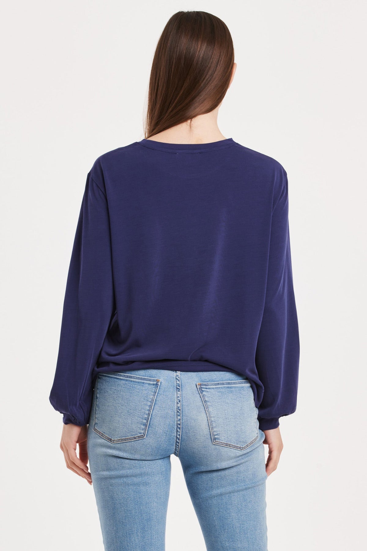 matilda-shirred-long-sleeve-top-electric-indigo