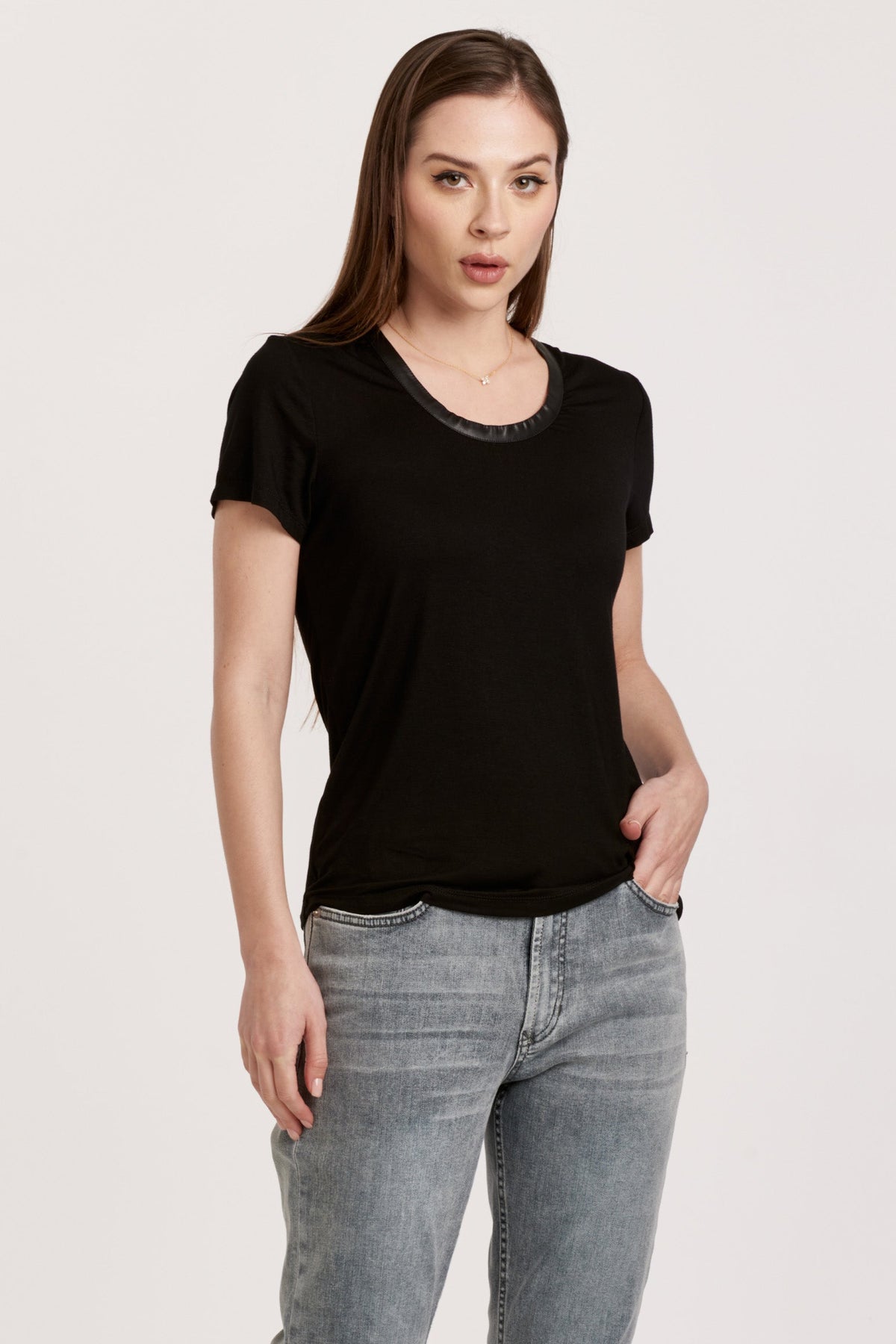 miranda-scoop-neck-top-w/pleather-band-black