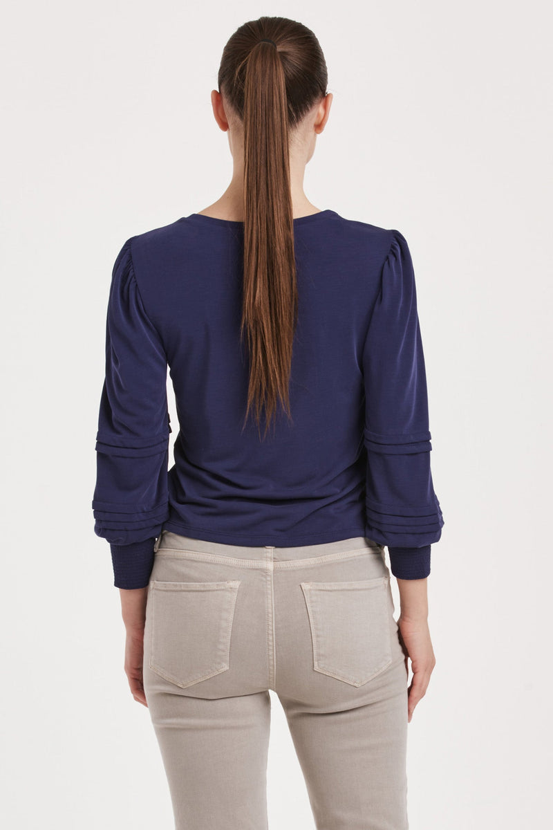 anika-long-sleeve-pleated-top-electric-indigo