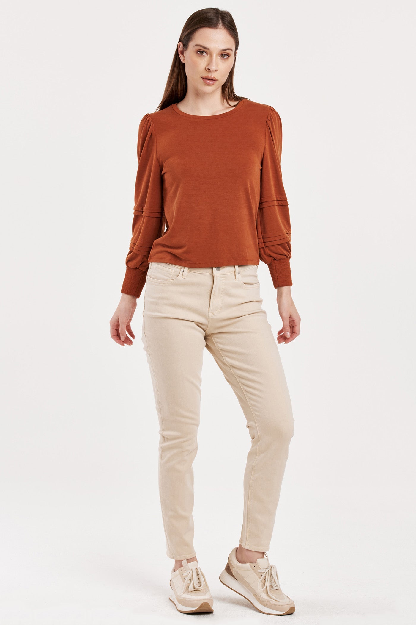 anika-long-sleeve-pleated-top-roasted-pecan