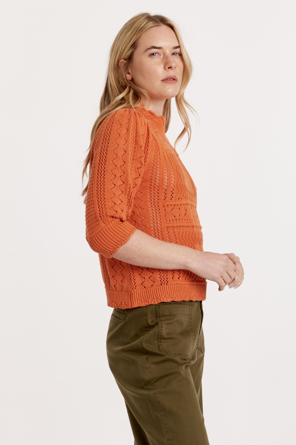 camelia-mock-neck-puff-elbow-sleeve-pointelle-sweater-pumpkin