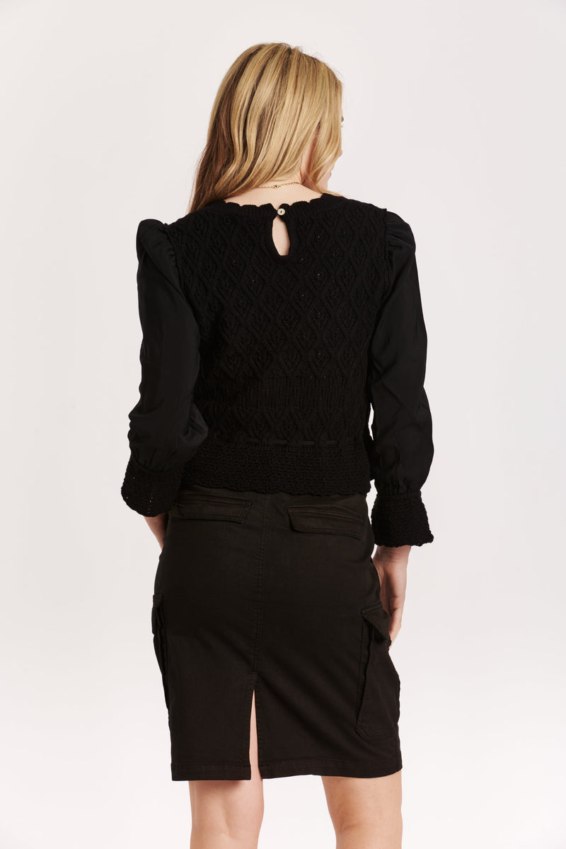 marilyn-pointelle-mesh-sweater-black