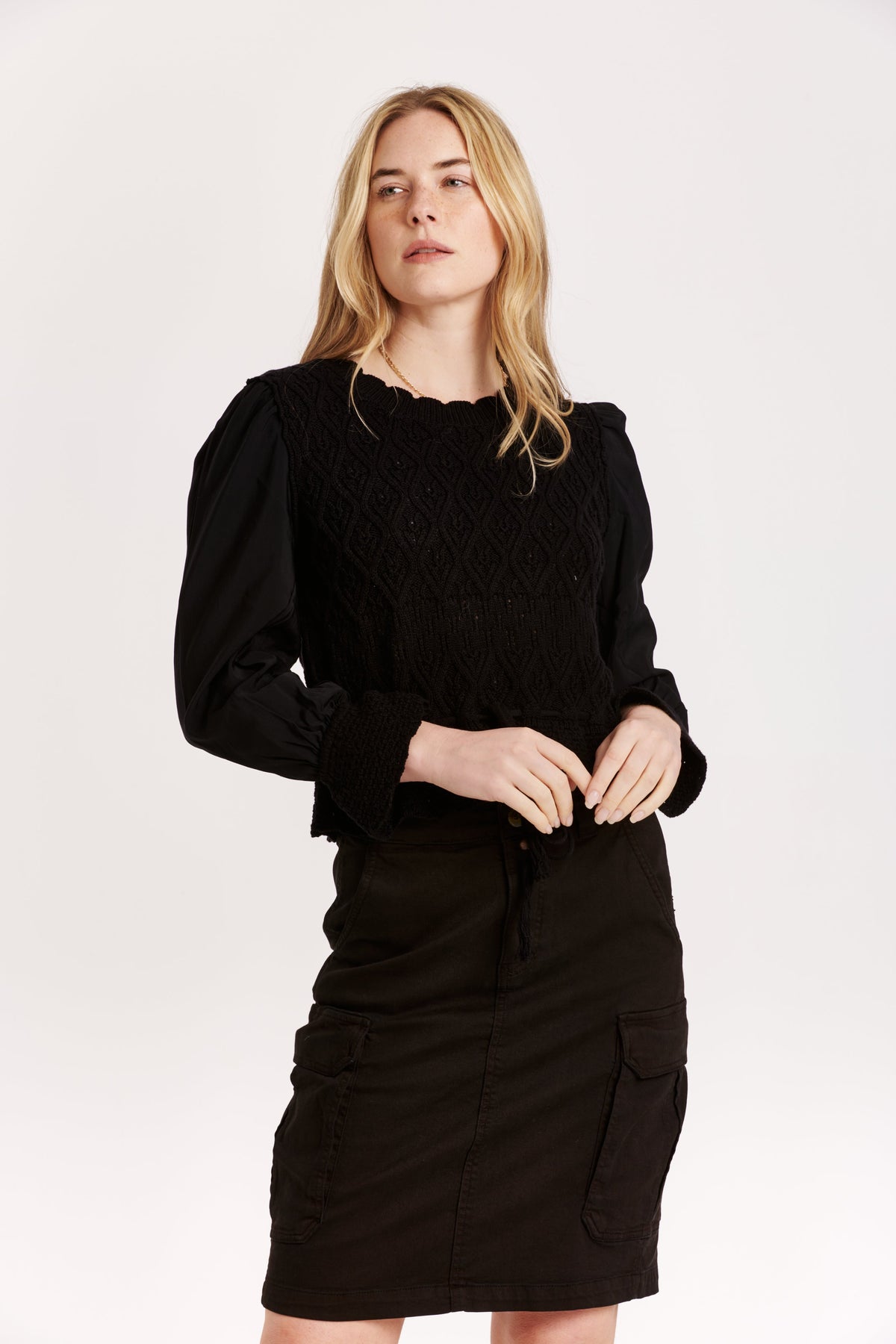 marilyn-pointelle-mesh-sweater-black