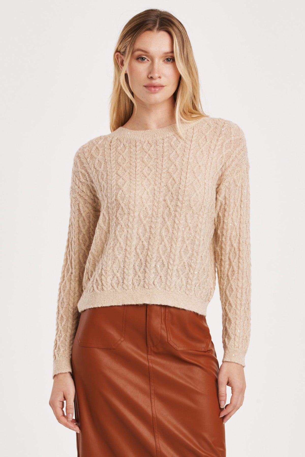 sarai-long-sleeve-cable-knit-sequin-sweater-gold