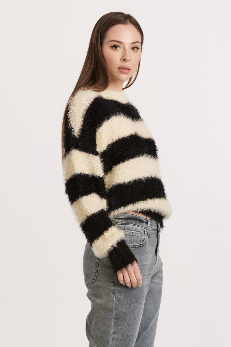 isadora-wide-stripe-drop-shoulder-sweater-black/cream