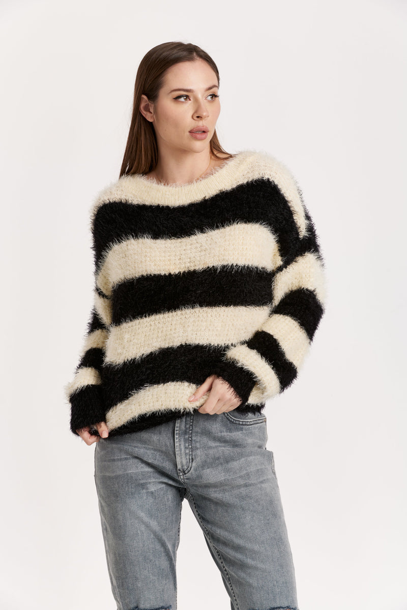 isadora-wide-stripe-drop-shoulder-sweater-black/cream