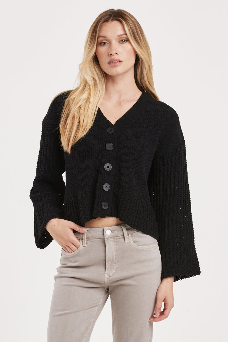 samira-button-front-bell-sleeves-cropped-chunky-knit-sweater-black