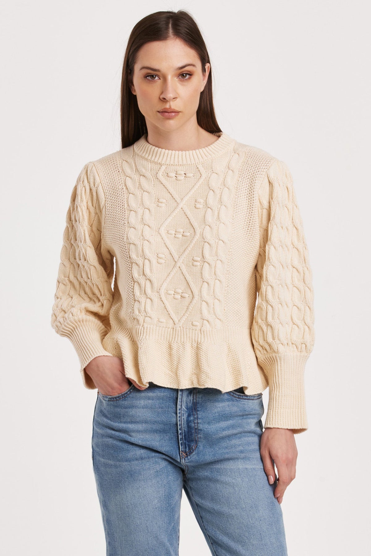 stefania-cable-knit-peplum-sweater-vintage-cream