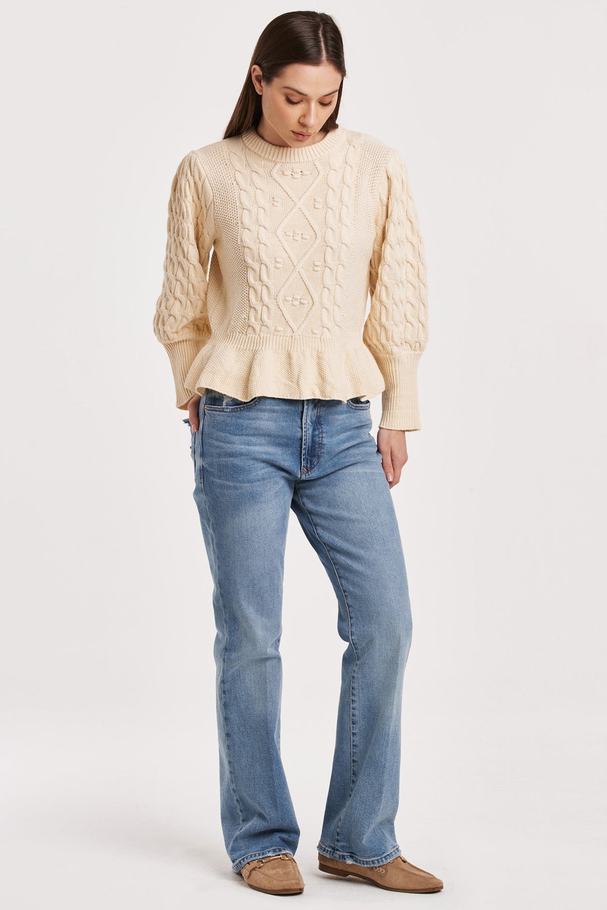 stefania-cable-knit-peplum-sweater-vintage-cream