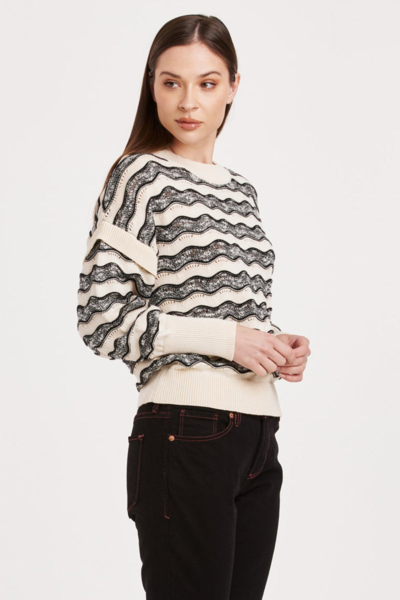 myla-wavy-stripe-sweater-black/cream