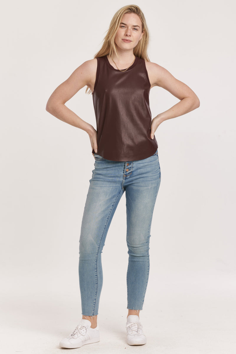 carmela-pleather-tank-w/-curved-hem-&-contrast-back-compote