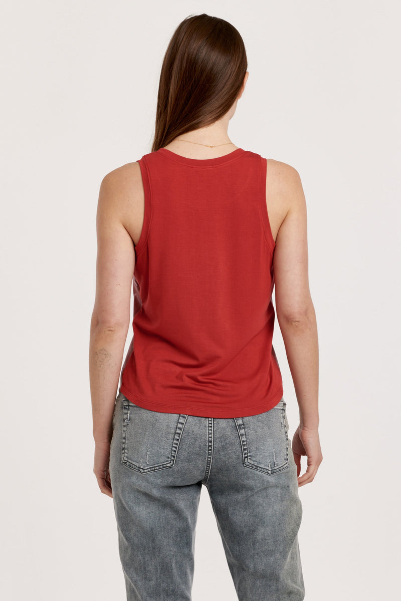 carmela-pleather-tank-w/-curved-hem-&-contrast-back-pomegranate