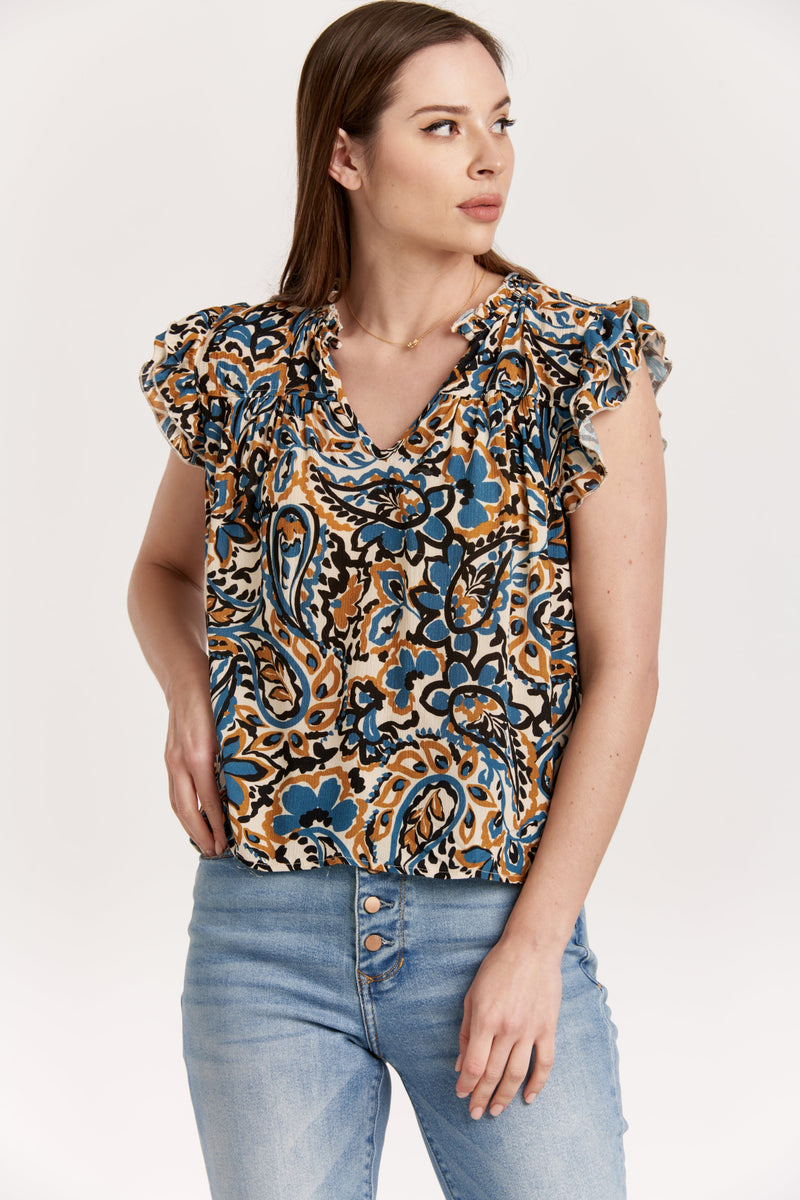 ray-ruffle-sleeve-blouse-autumnal-paisley