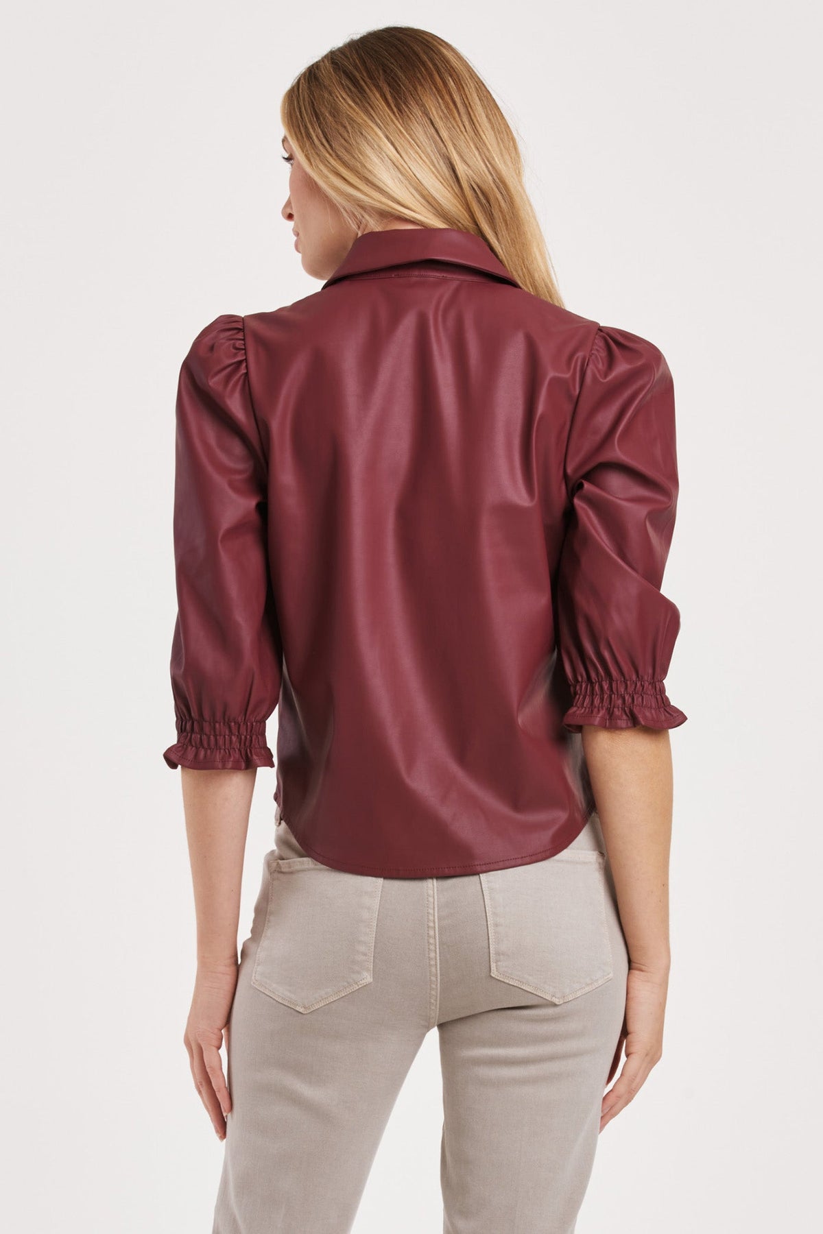 yara-puff-sleeve-button-up-top-red-wine-vegan-leather