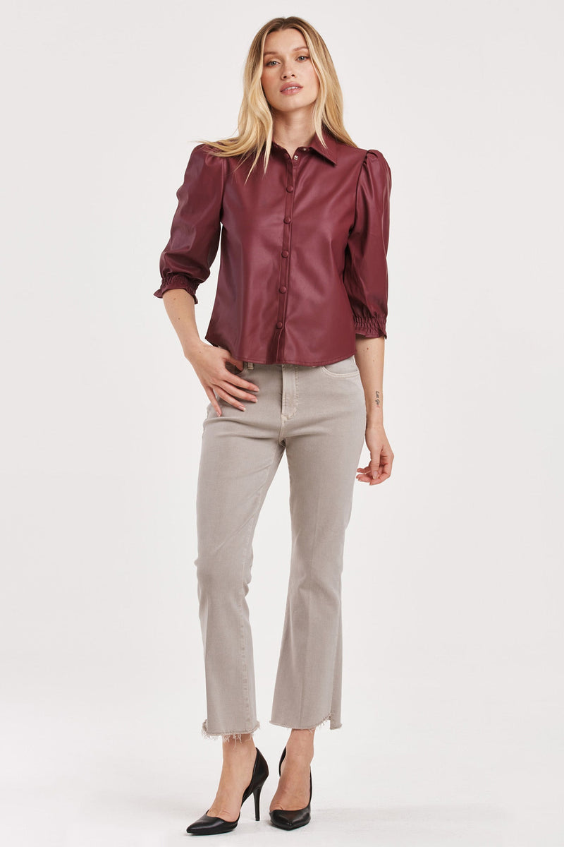 yara-puff-sleeve-button-up-top-red-wine-vegan-leather