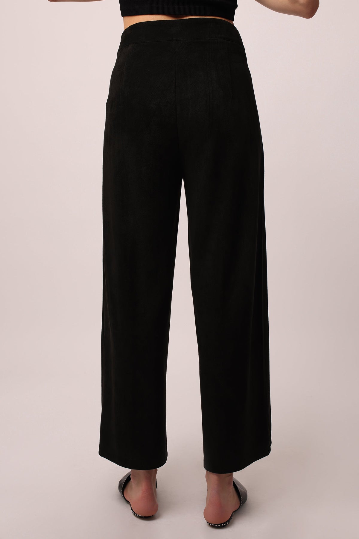 sparkle-wide-leg-suede-pant-black