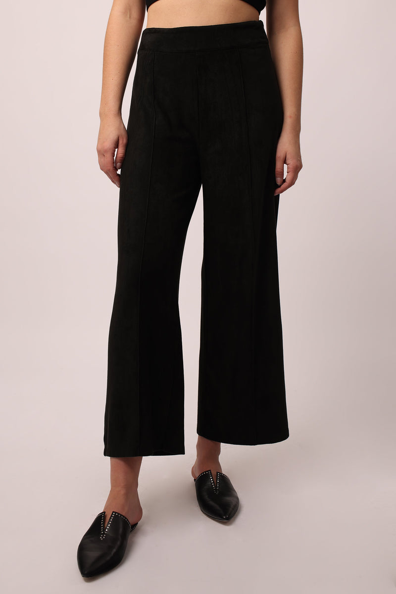 sparkle-wide-leg-suede-pant-black