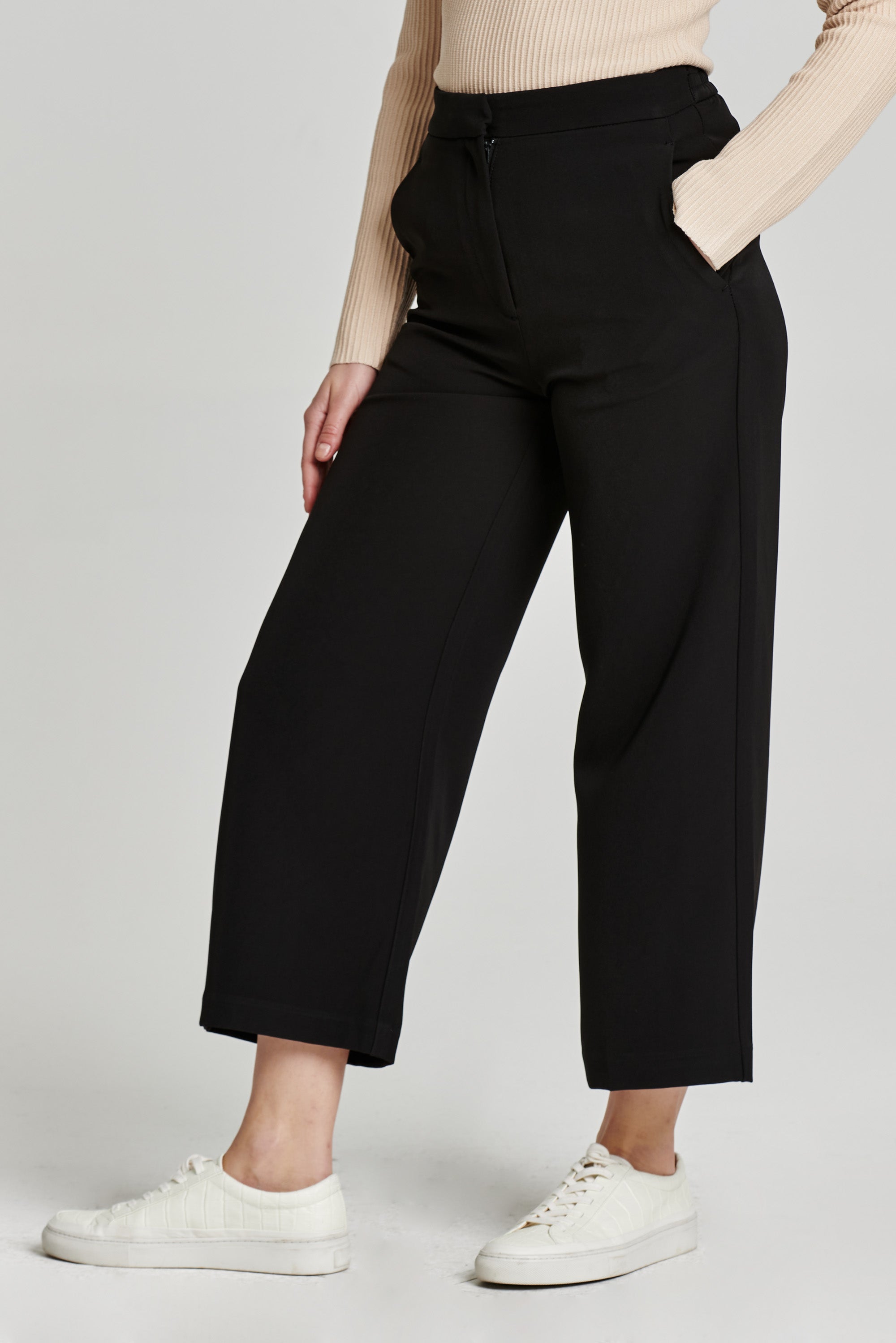 High Waisted Twill Pants – Inspired Wings Fashion