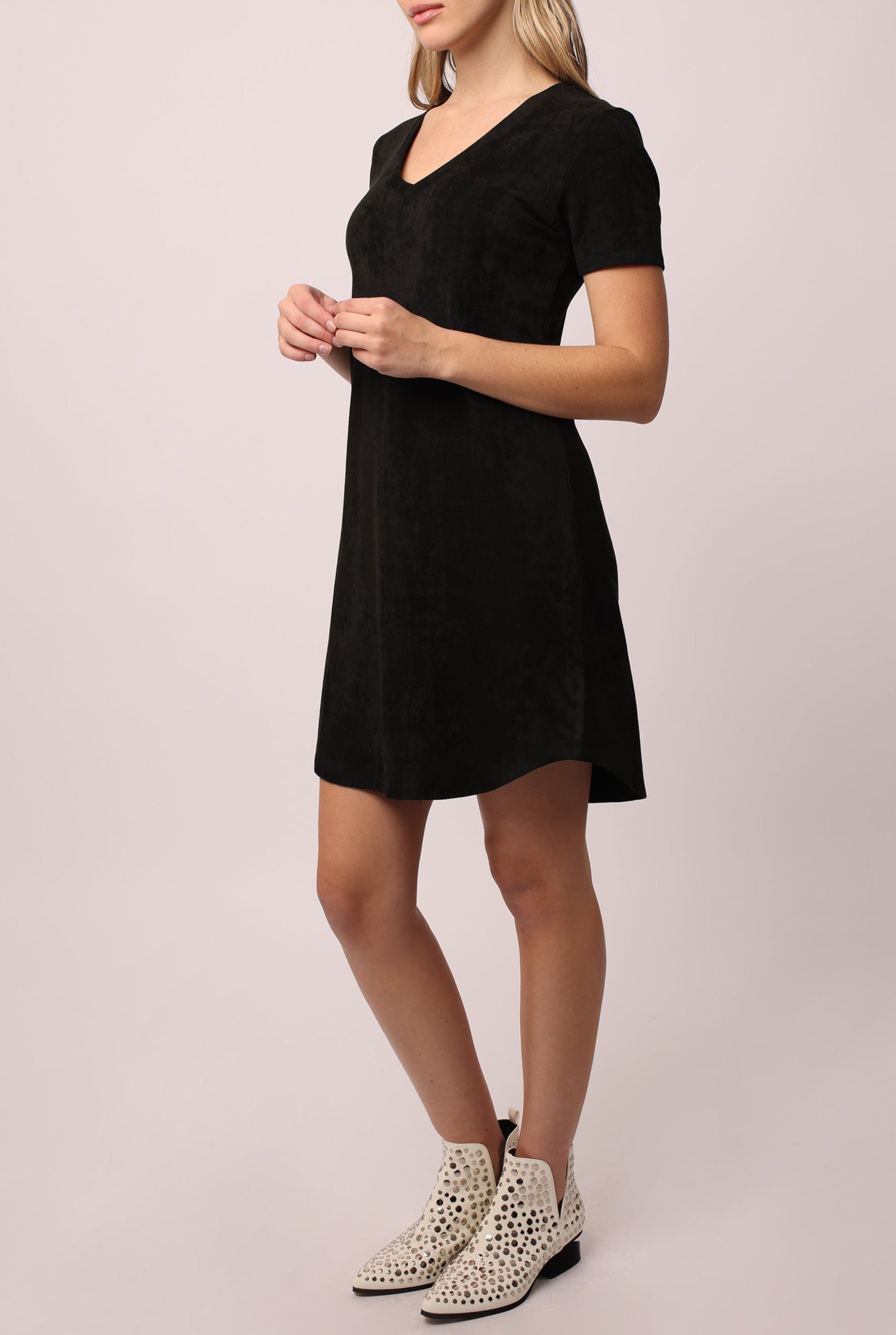 aria-vneck-side-pocket-dress-black