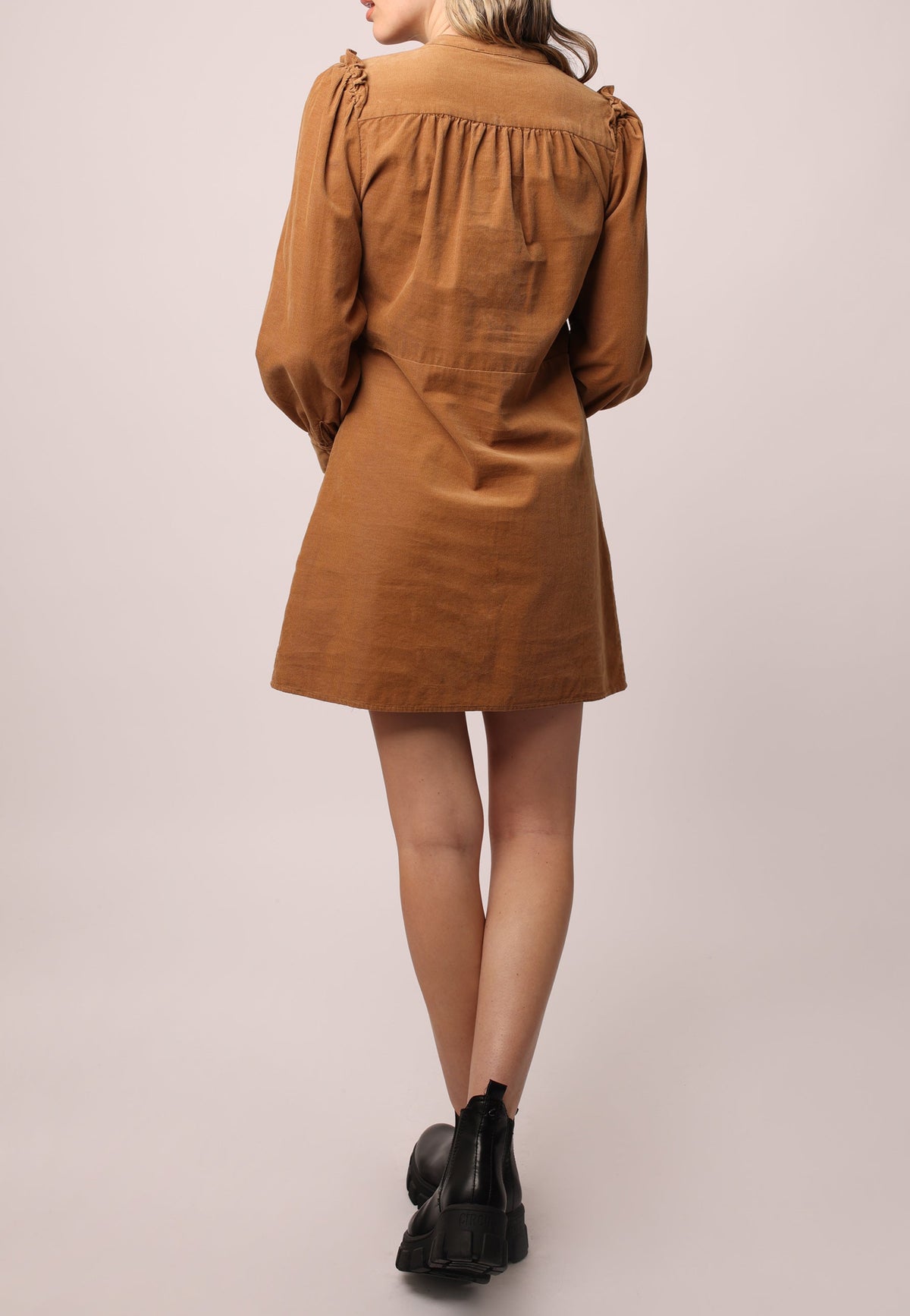 bardot-long-sleeve-dress-mocha