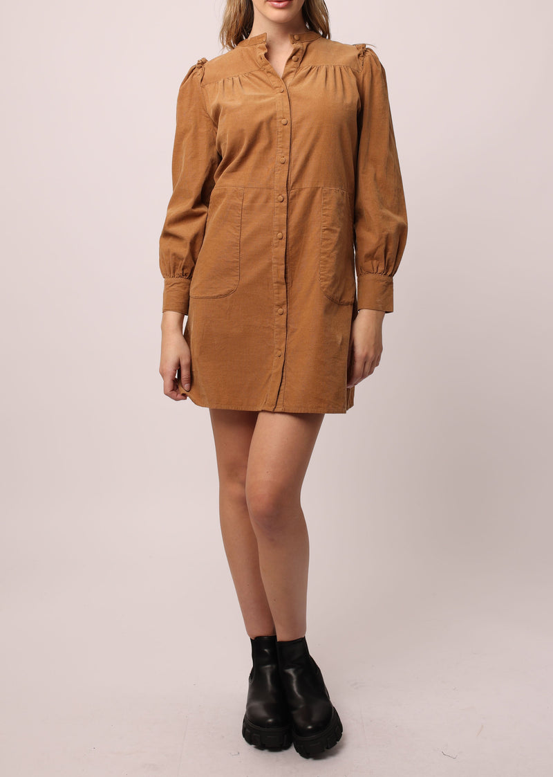 bardot-long-sleeve-dress-mocha