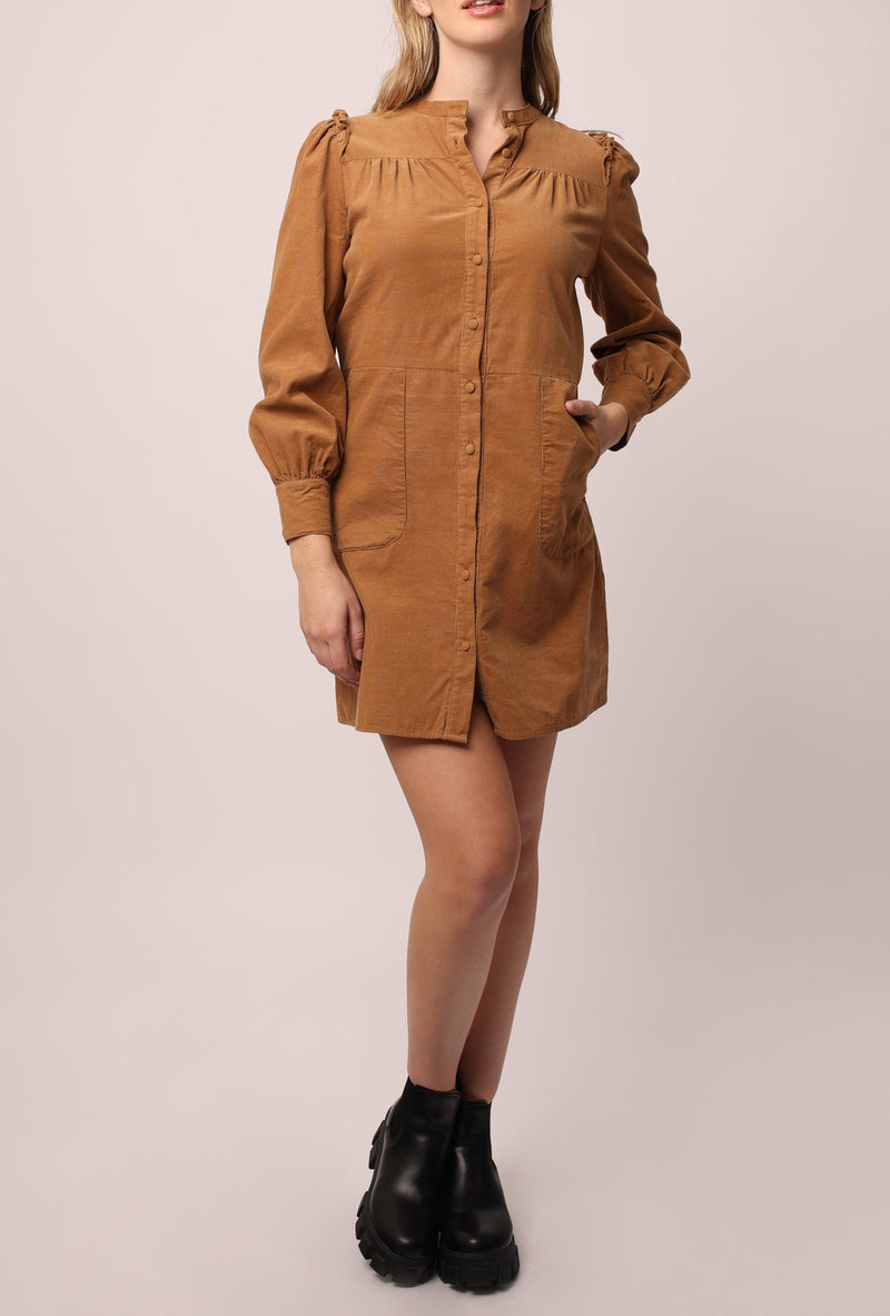 bardot-long-sleeve-dress-mocha