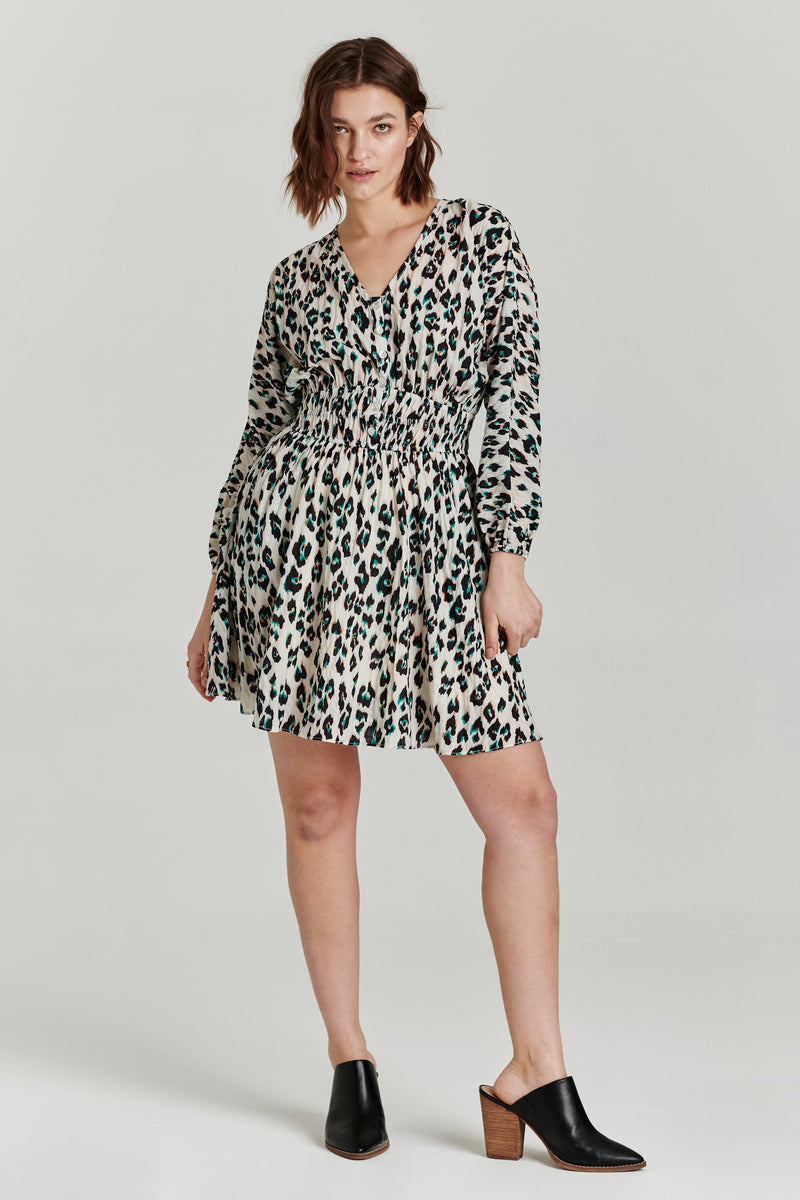 marisol-balloon-sleeve-dress-etched-leopard