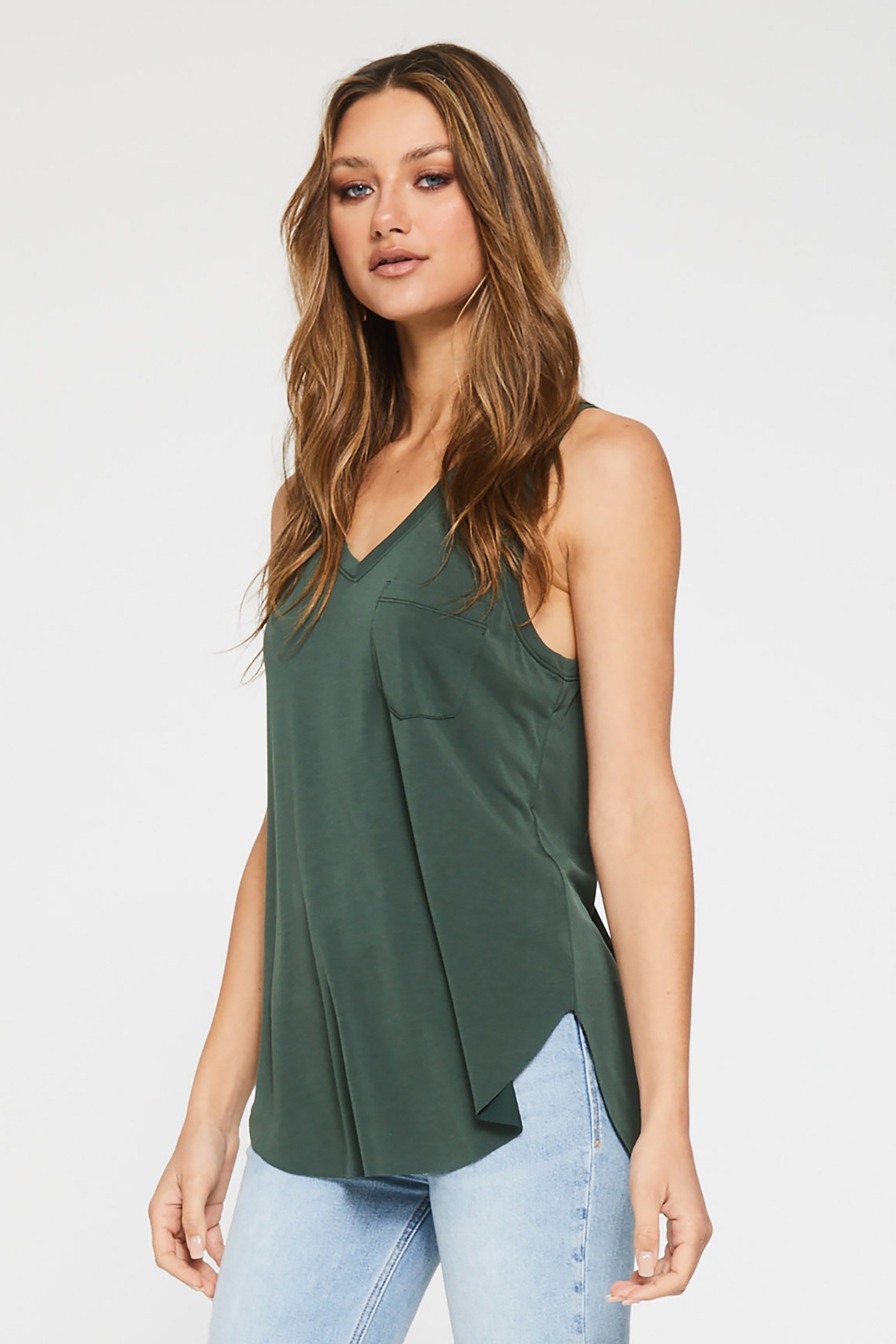 esther-pocket-tank-emerald-side-image-another-love-clothing
