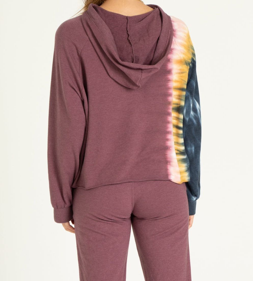 Another Love Clothing -ALEXA sweatshirt in fig tie dye