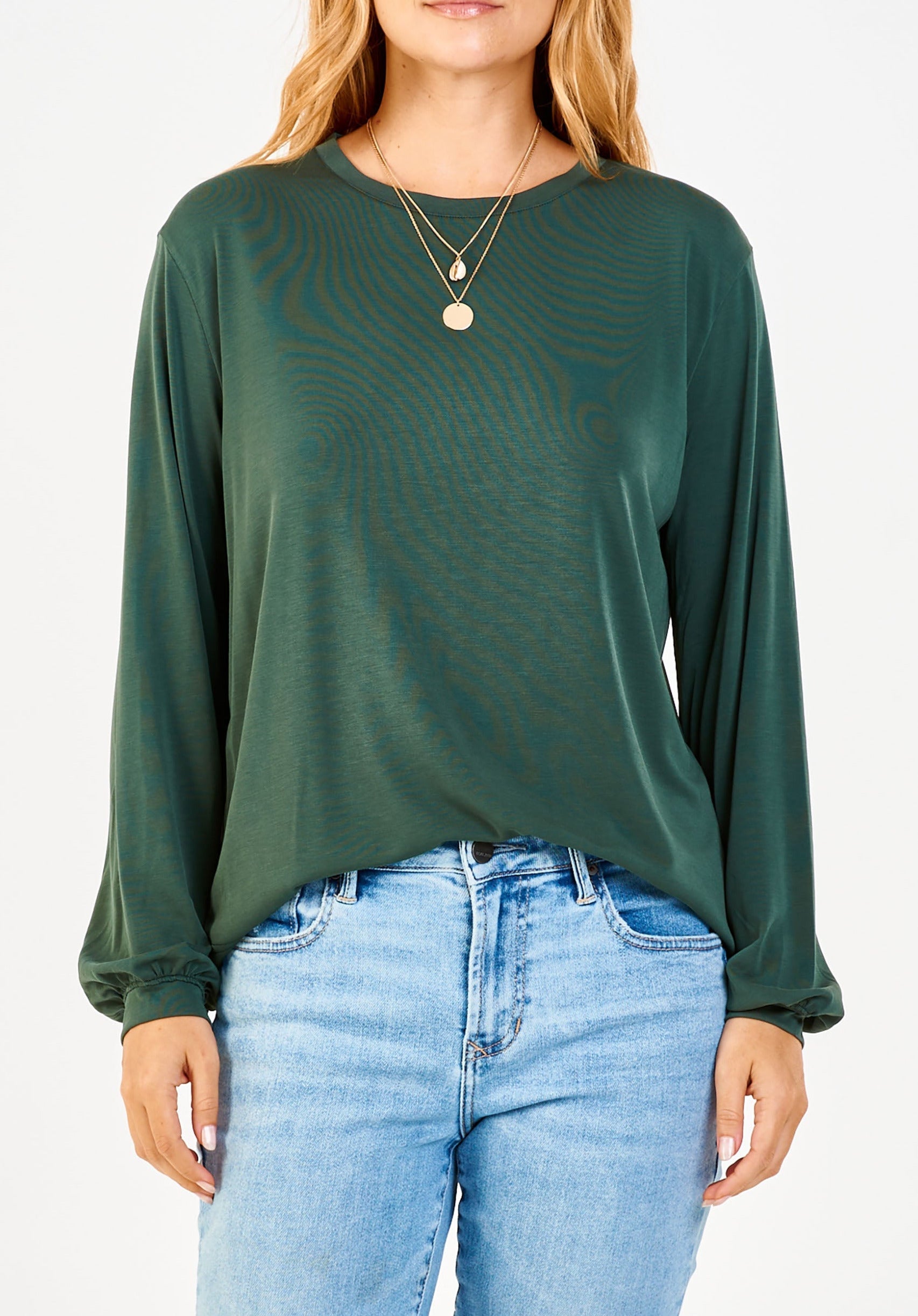 matilda-basic-long-sleeve-top-emerald-front--image-another-love-clothing