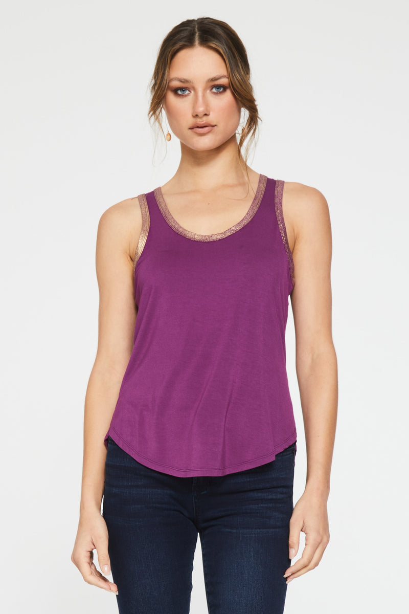 beatrice-foil-tank-top-magenta-front-image-another-love-clothing
