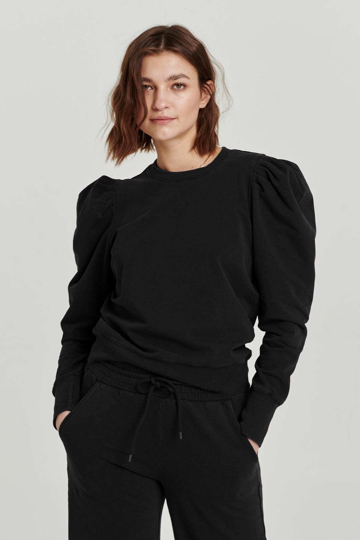 vivian-pleated-shoulder-sweatshirt-black