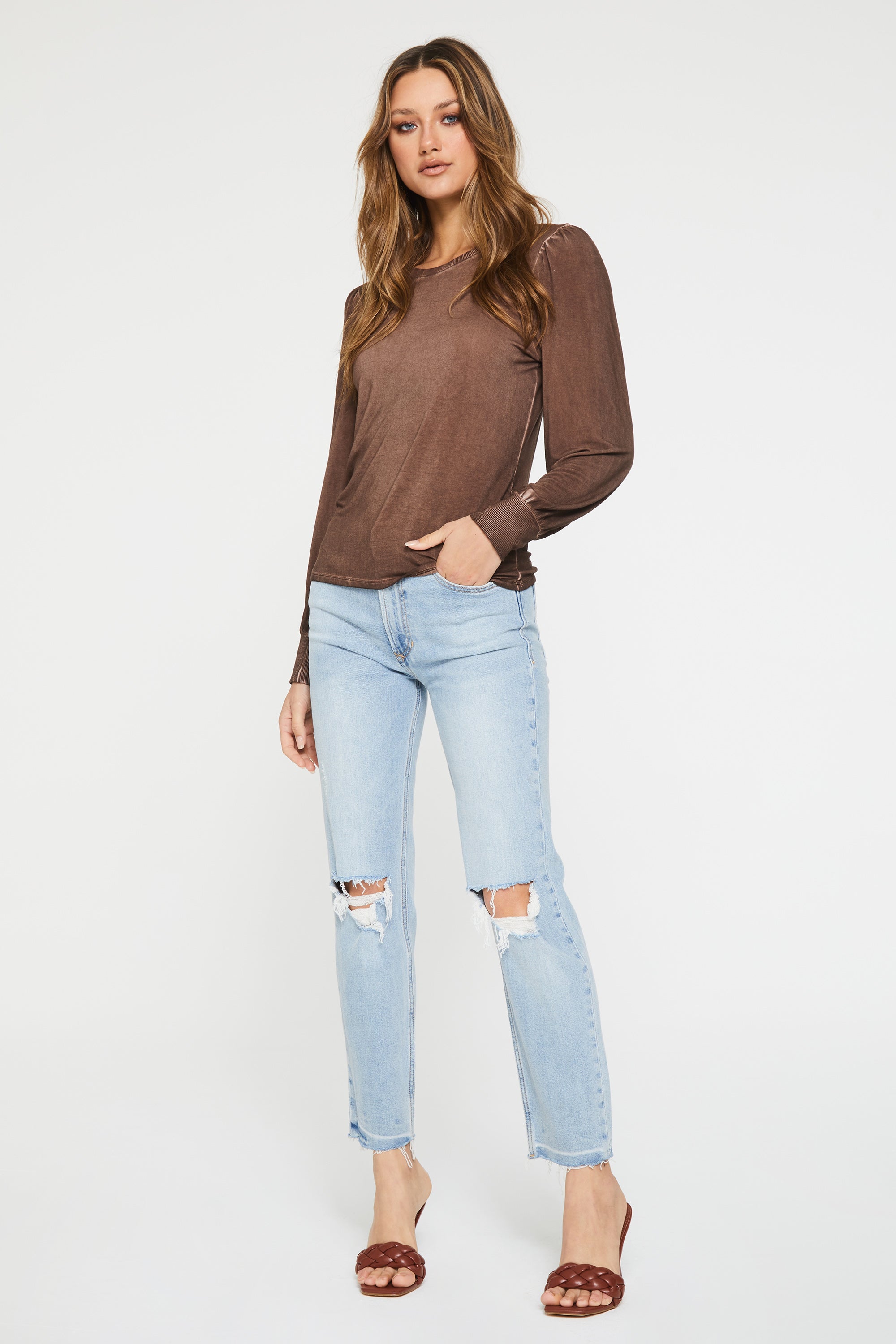 mica-ruched-long-sleeve-top-sable-full-image-another-love-clothing