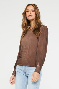 mica-ruched-long-sleeve-top-sable-side-image-another-love-clothing