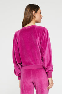 camille-raglan-sweatshirt-magenta-back-image-another-love-clothing