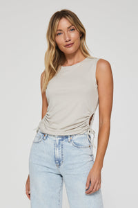 fleur-side-ruched-tank-oyster-another-love-clothing