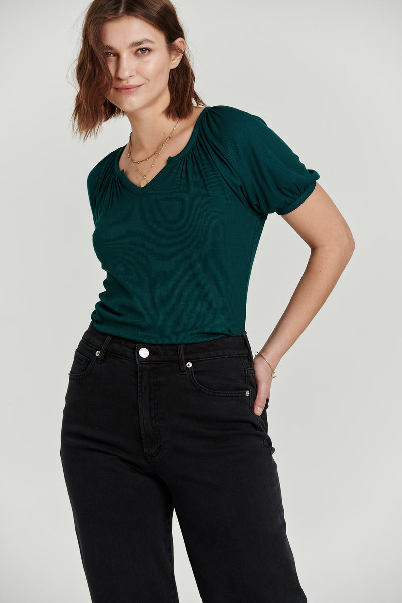 marilyn-notch-v-neck-top-spruce