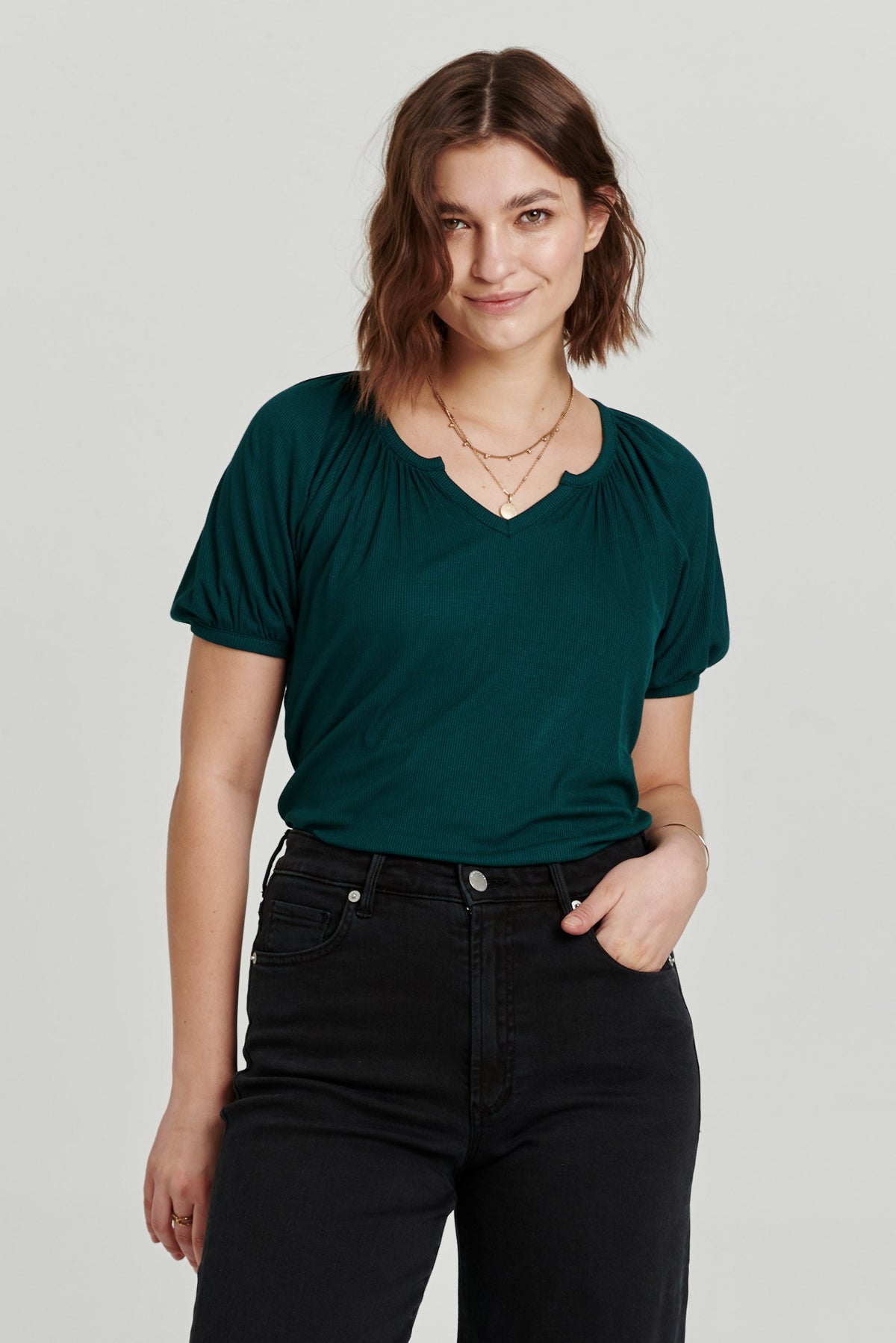 marilyn-notch-v-neck-top-spruce