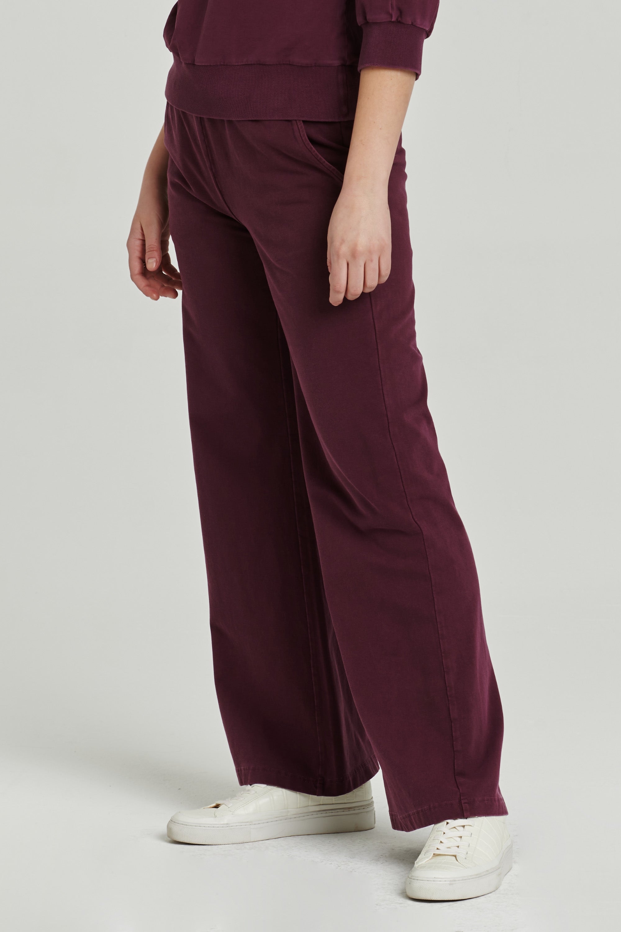 Wide leg terry pants new arrivals