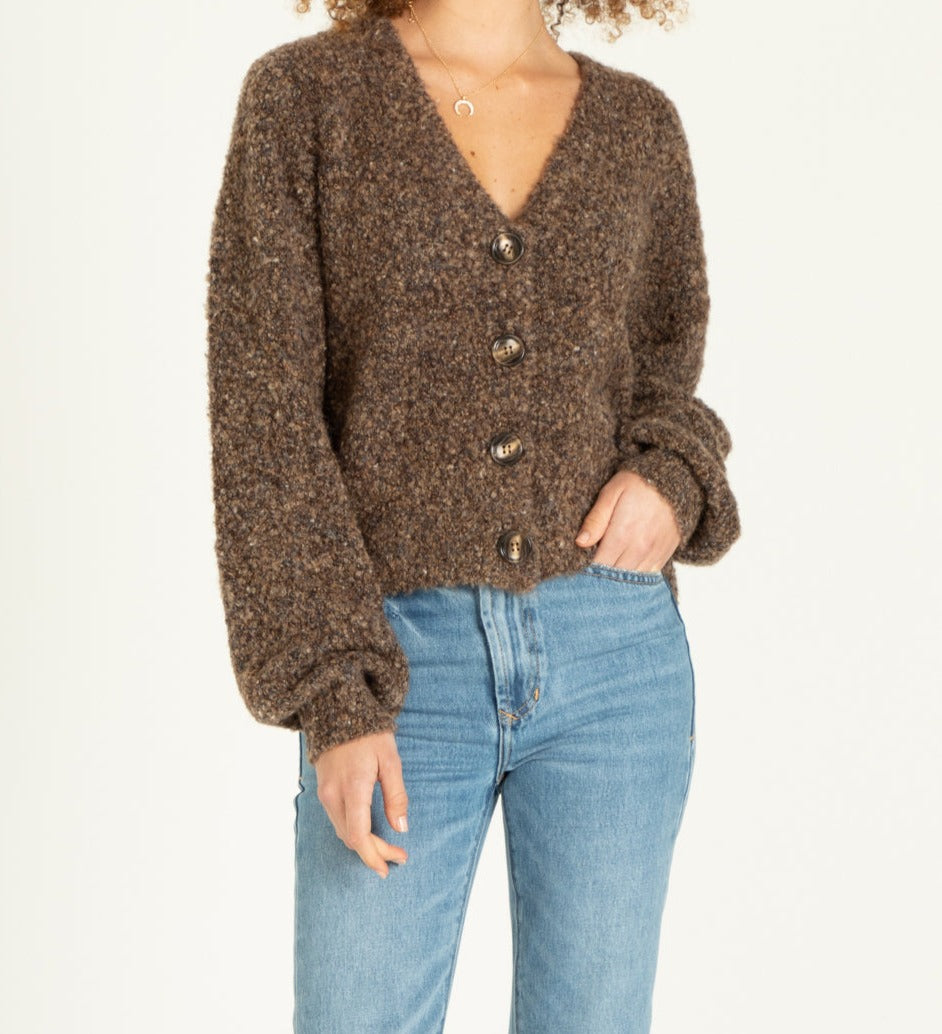 ROSE cardigan in brown