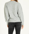 POPPY v neck pullover sweater in heather grey