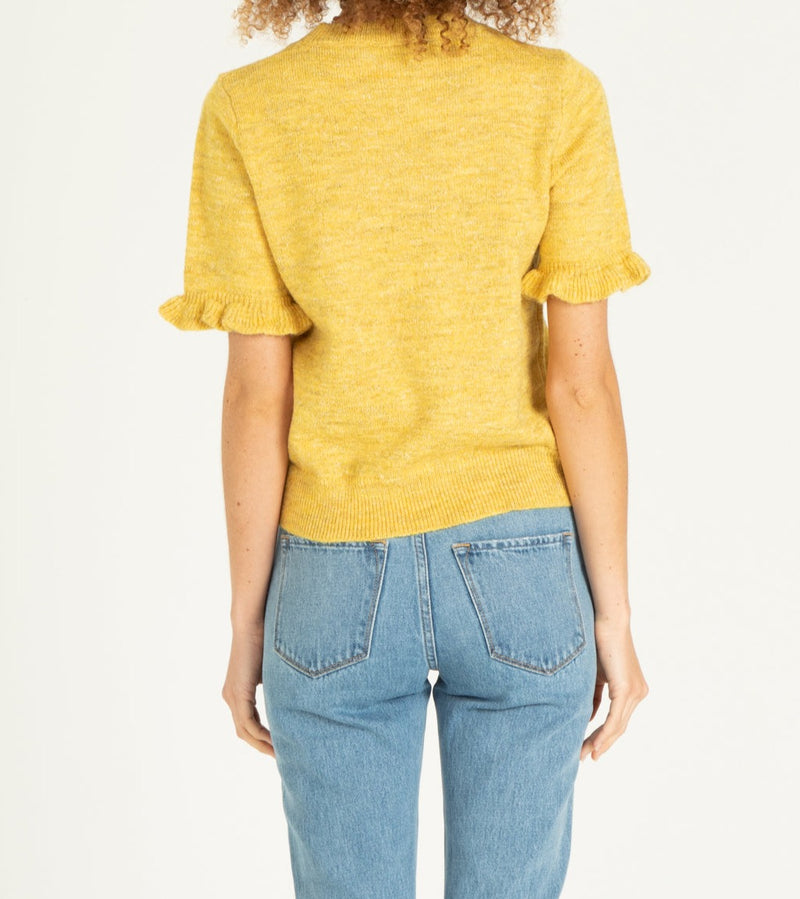 SEZANNA crewneck sweater in yellow