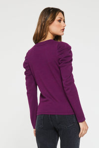 olive-shirred-sweater-magenta