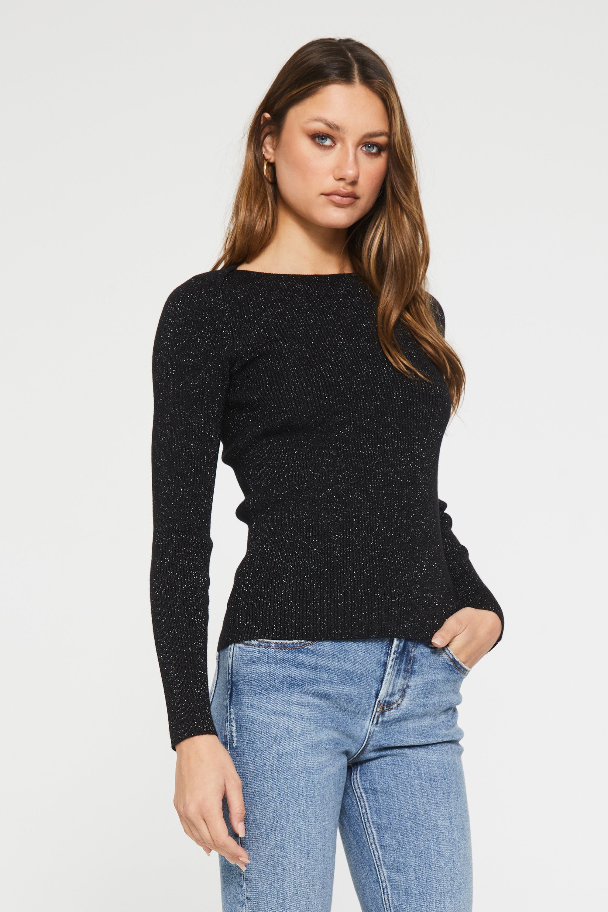 sulema-overlap-shoulder-sweater-black-side-image-another-love-clothing