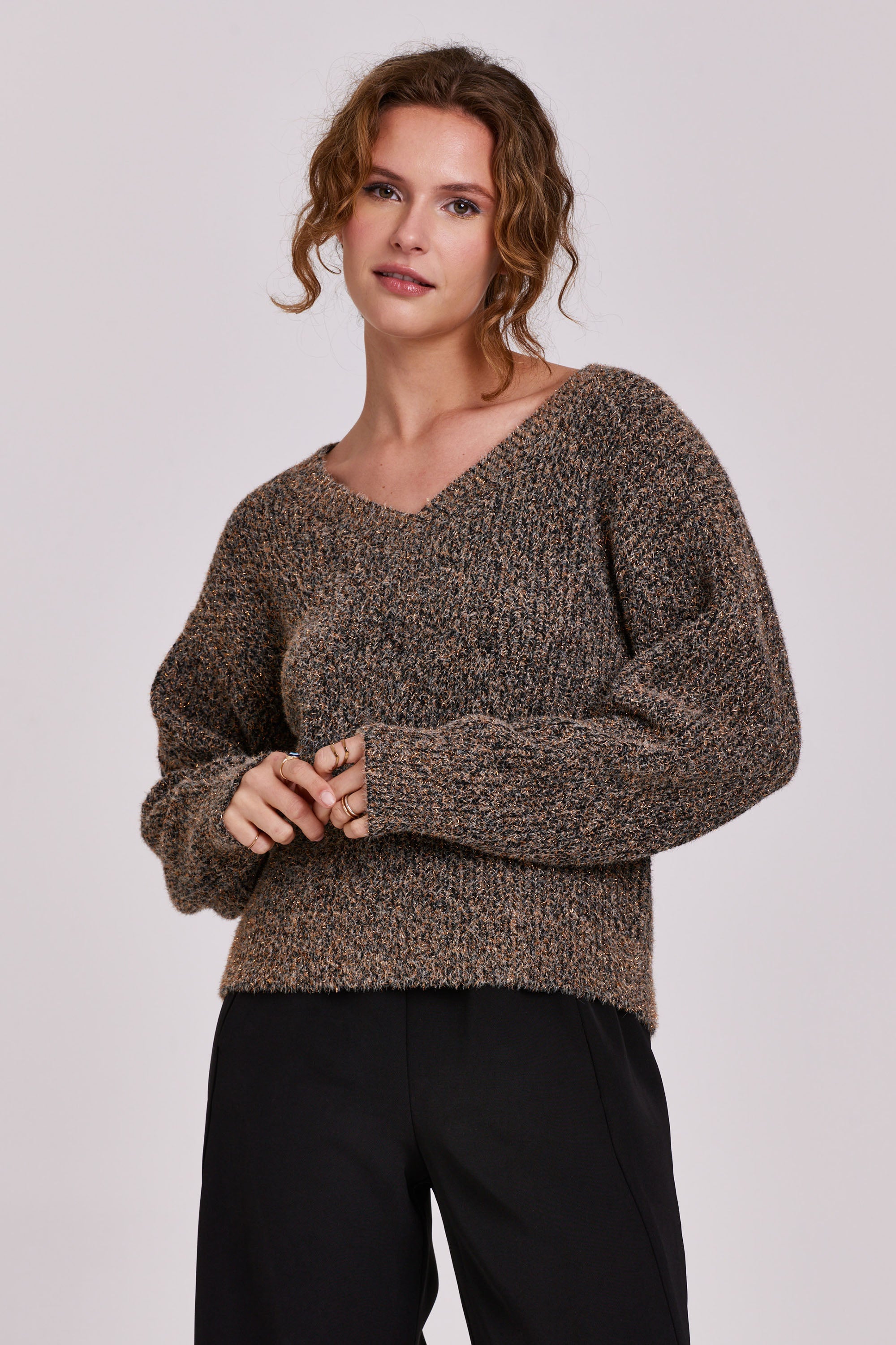 rue-textured-yarn-sweater-copper-metallic-melange