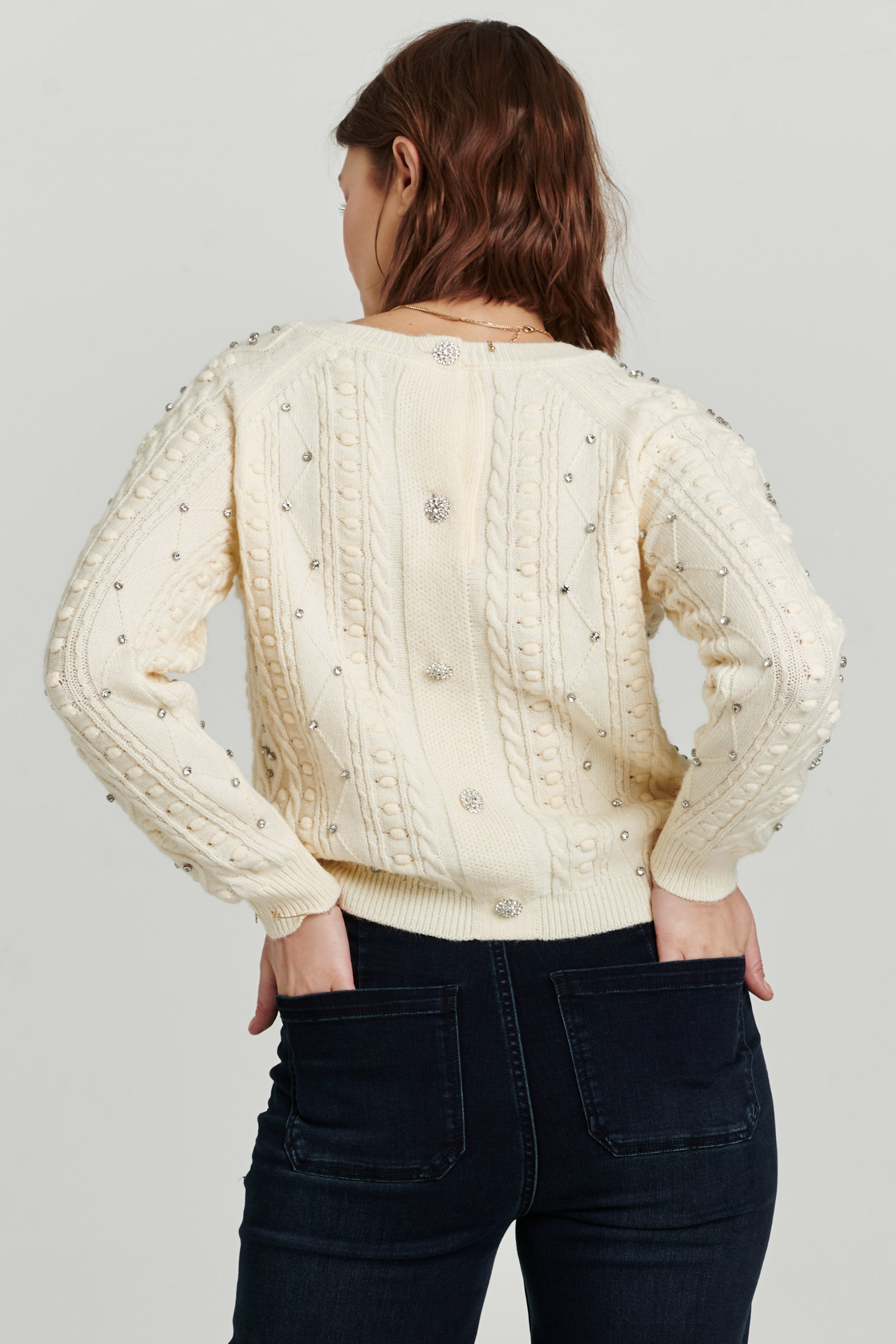 Jeweled sweater outlet